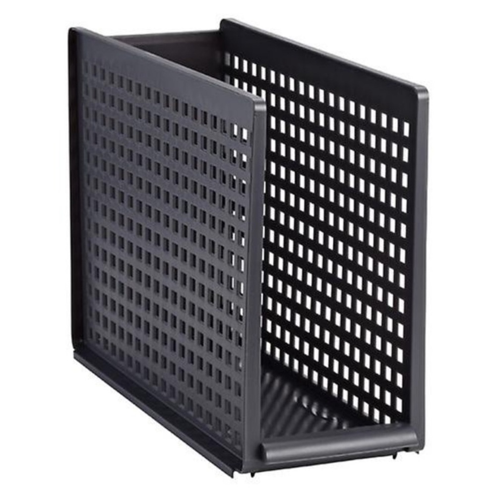 The Container Store Like-It Modular Tall Narrow Bin, Smoke Gray